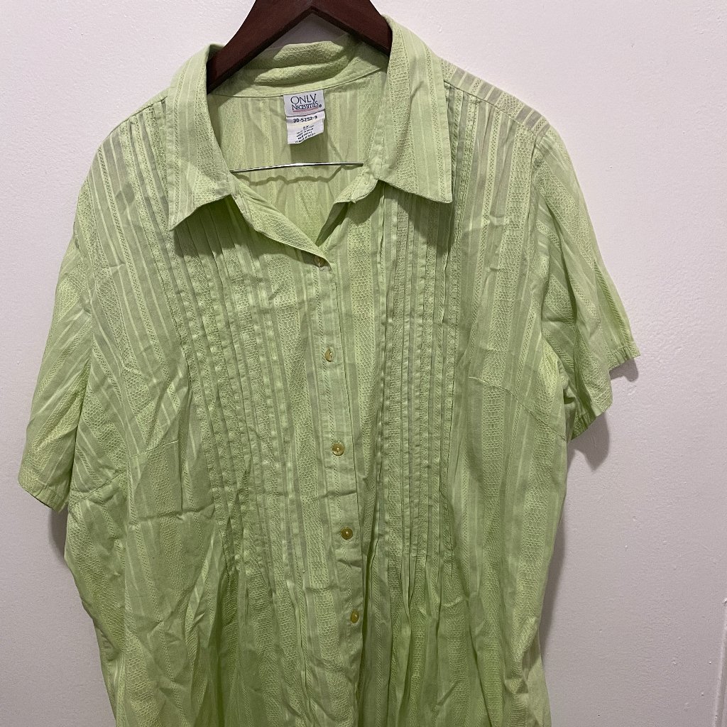 Lime Green Button Down